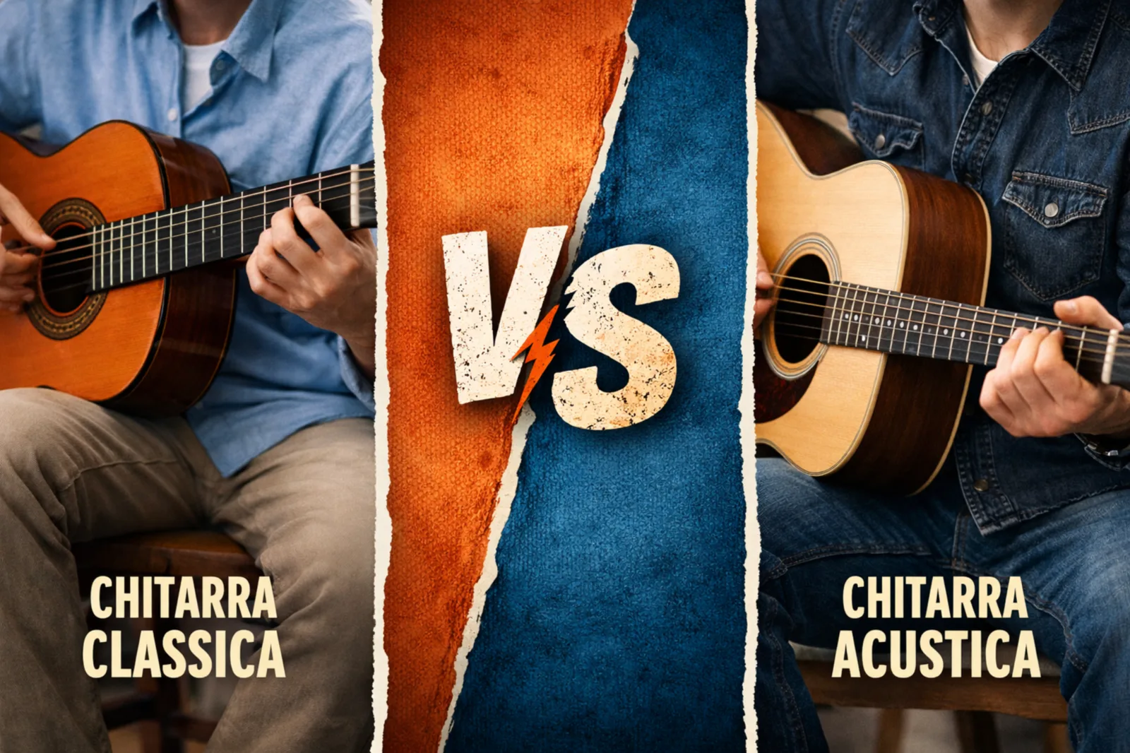 Chitarra classica o acustica: confronto per principianti
