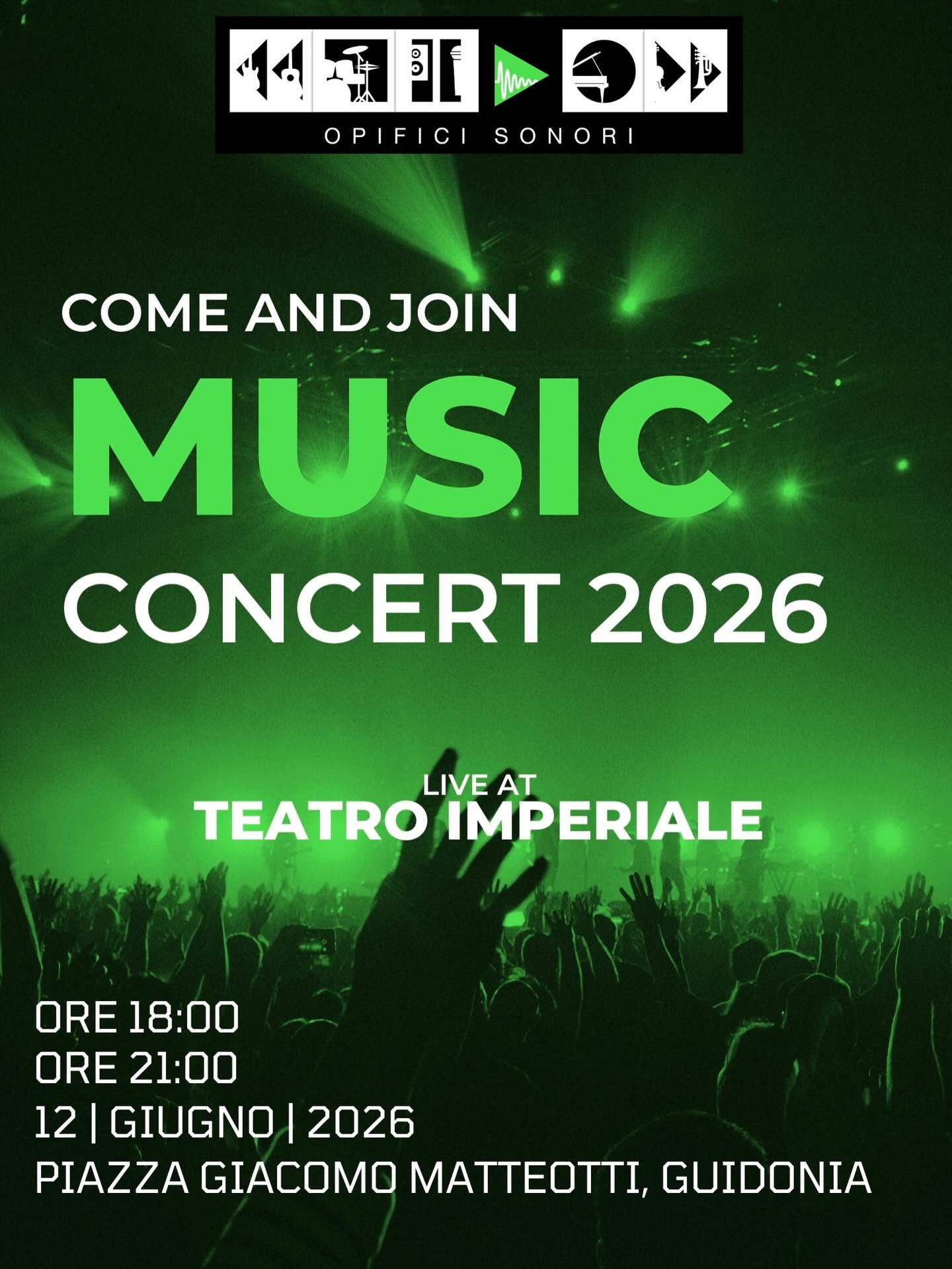 Locandina Music Concert 2026 al Teatro Imperiale di Guidonia